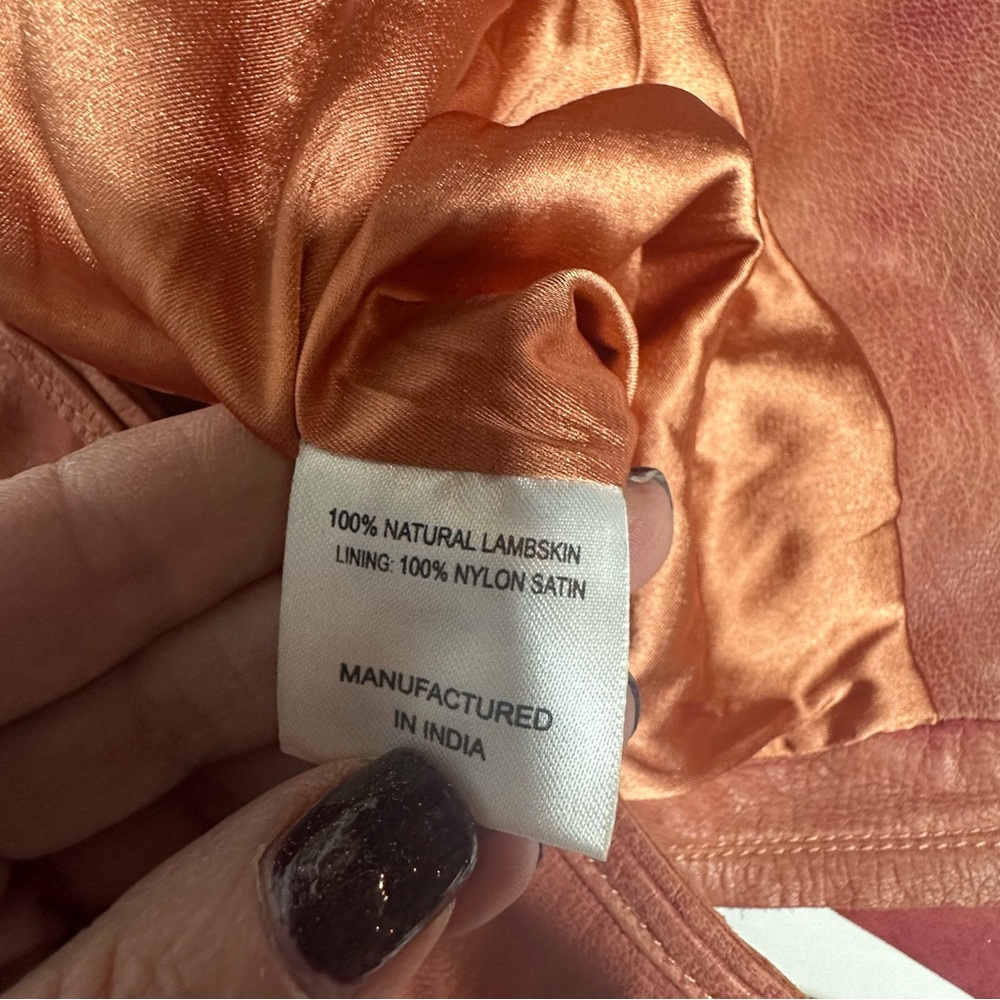 NEW Nigel Preston for Free People Little Heart Bolero Lambskin Leather Jacket m - Picture 12 of 13